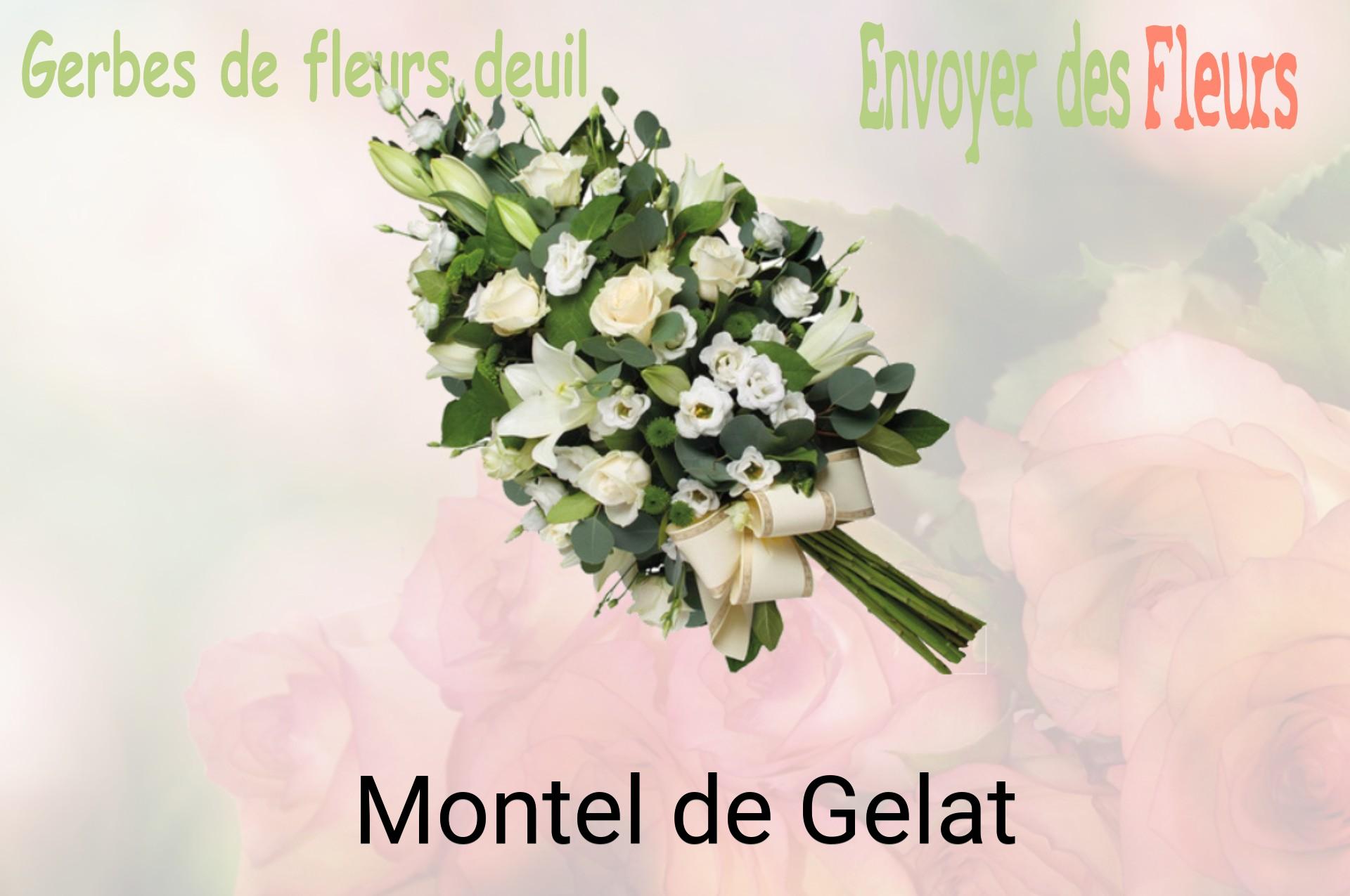 Gerbe de fleurs de deuil livrée à Montel-de-Gelat